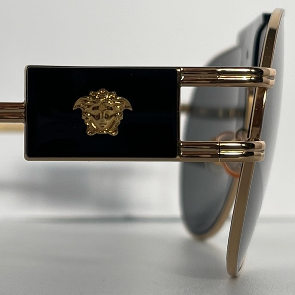 Versace Black and Gold Sunglasses - Picture 3 of 13